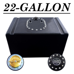 22 GALLON SHORT FUEL CELL CIRCLE TRACK W/FUEL SENDER 0Ω - 90Ω - TOP FEED
