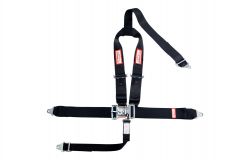 RACERDIRECT 5-POINT 3" RACING HARNESS NON-SFI LATCH & LINK, Y FLOOR MOUNT, PULL DOWN LAP BELTS, ALL BOLT-IN